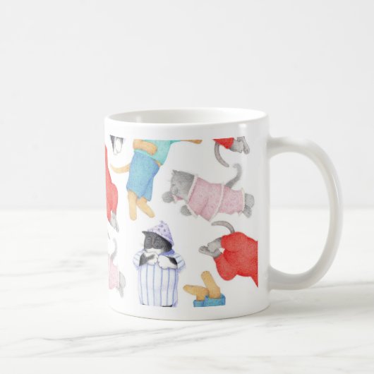 CATS PAJAMAS Weiße Tasse (Rechts)