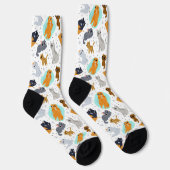 Cats Pattern for Cat Lovers Socken (Rechts)