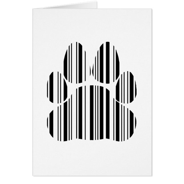 CATS PAW BAR CODE Felines Barcode Print Pattern (Vorne)