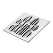 CATS PAW BAR CODE Felines Barcode Print Pattern Fliese (Seite)
