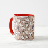 Cats Photo pattern, Mug Tasse (Vorderseite Links)