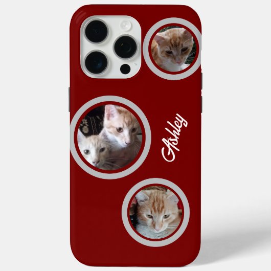 Cats Photos Name Customize iPhone / iPad case (Rückseite)