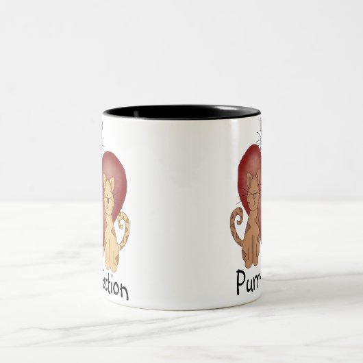 Cats Purr-fection Zweifarbige Tasse (Mittel)