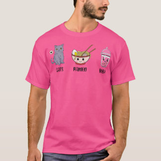 Cats Ramen Boba Tea Lover Tea Drinker Tee Brauerei