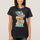 Cats Reading Books Book Kitten Reader Group T-Shirt (Vorderseite)