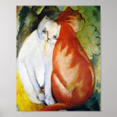 Cats Red White Franz Marc Poster (Vorne)