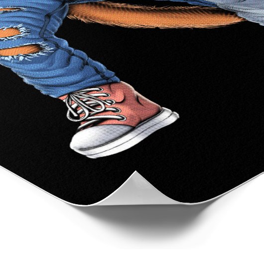 Cats Rock Musicians Poster (Ecke)