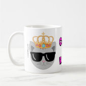 CATS RULE Crowned Sunglasses Cat - Cat Lover's Kaffeetasse (Links)