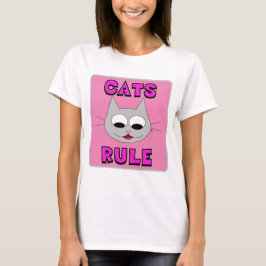 CATS RULE Niedlich Cat Lover Tshirt