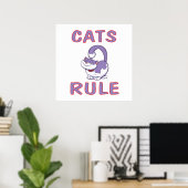 CATS RULE Poster (Heimbüro)