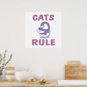 CATS RULE Poster (Küche)