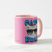 Cats Rule Sonnenbrillen Kitty Tasse (VorderseiteRechts)