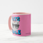 Cats Rule Sonnenbrillen Kitty Tasse (Vorderseite Links)