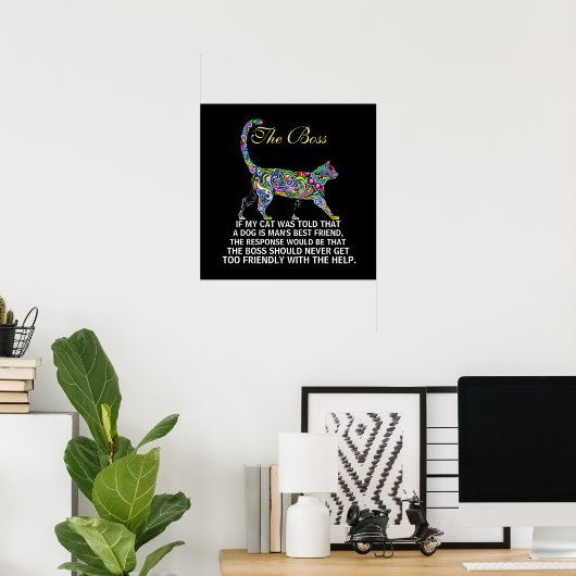 Cats Rule - The Boss - Poster - srf (Heimbüro)