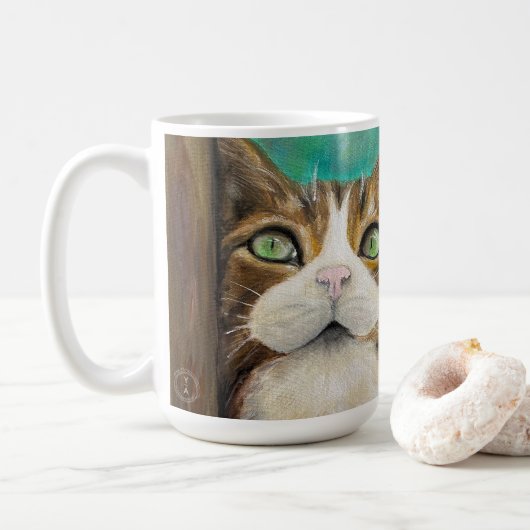 Cats rule the world mug  kaffeetasse (Mit Donut)