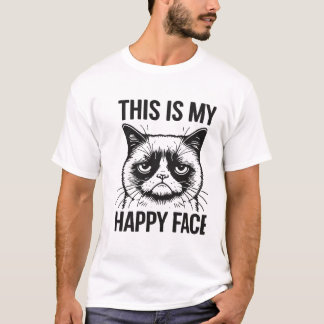 Cats Shirt, das ist mein glückliches Gesicht T-Shirt