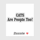 CATS sind auch Menschen! Aufkleber (Blatt)