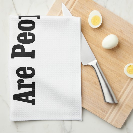 CATS sind auch Menschen! Geschirrtuch (Viertel Falte)