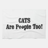 CATS sind auch Menschen! Geschirrtuch (Horizontal)