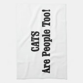 CATS sind auch Menschen! Geschirrtuch (Vertikal)