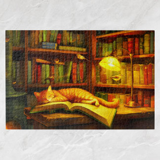 Cat's Slumber Niedlich Kitten Geschenk für Cat Lov Puzzle