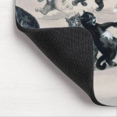 Cats Snowball Fight, Louis Wain Mousepad (Ecke)