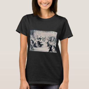 Cats Snowball Fight, Louis Wain T-Shirt
