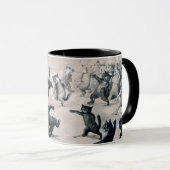 Cats Snowball Fight, Louis Wain Tasse (VorderseiteRechts)