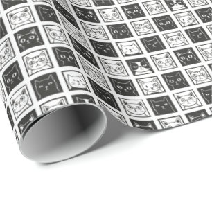 Cats Square Geschenkpapier