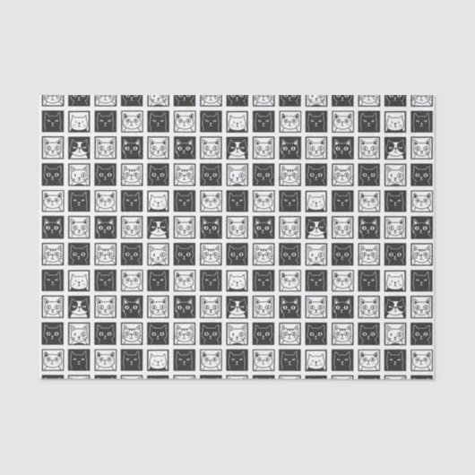 Cats Square Seidenpapier (Vorderseite)