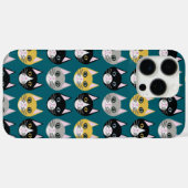 Cats teal Case-Mate iPhone hülle (Rückseite (Horizontal))
