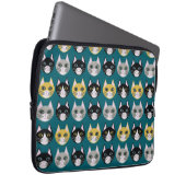 Cats teal laptopschutzhülle (Vorne Rechts)