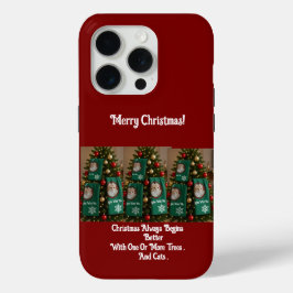 Cats Towels In Christmas Tree, photo,humor Case-Mate iPhone Hülle