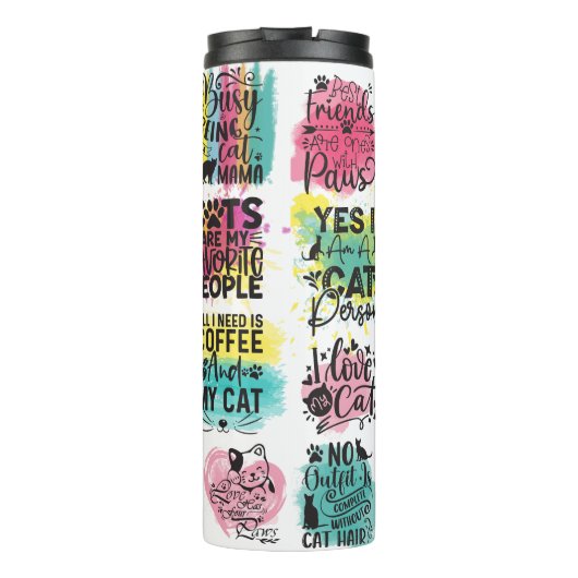 Cats Tumbler Thermosbecher (Rückseite)