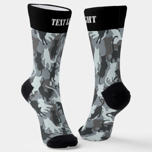 Cats Urban Camouflage Muster Socken (Gewinkelt)