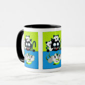 Cats vs Mäuse Kaffeekochen Tasse (Vorderseite Links)
