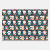 Cats Winter Wonderland Geschenkpapier Set (Vorderseite 2)