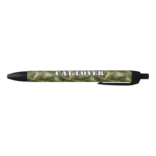 Cats Woodland Camouflage Black Ink Pen Kugelschreiber (Unterseite)