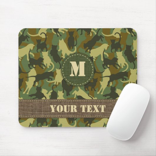 Cats Woodland Camouflage Mousepad (Mit Mouse)
