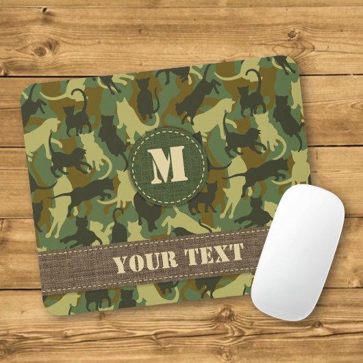 Cats Woodland Camouflage Mousepad