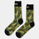 Cats Woodland Camouflage Muster Socken (Linkes Detail)