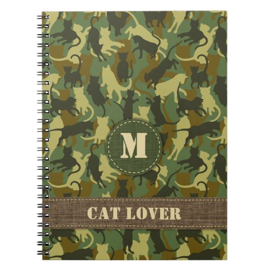 Cats Woodland Camouflage Notizblock (Vorderseite)