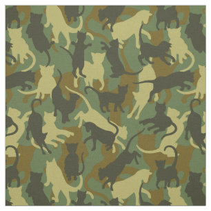 Cats Woodland Camouflage Stoff