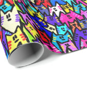 CATS-Wrapping-Papier Geschenkpapier (Rolleneckpunkt)