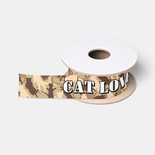 Cats Wüste Camouflage Satin Ribbon Satinband (Spule)