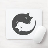 Cats yin and yang mandala - Wählen Sie Hintergrund Mousepad (Mit Mouse)