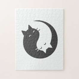 Cats yin and yang mandala - Wählen Sie Hintergrund Puzzle