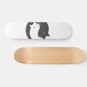 Cats yin and yang mandala - Wählen Sie Hintergrund Skateboard (Horizontal)