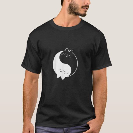 Cats Yin Yang T-Shirt (Vorderseite)