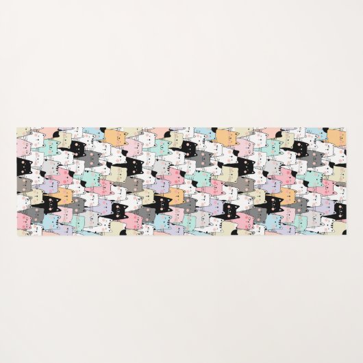 Cats Yoga Mat Yogamatte (Rückseite (Horizontal))